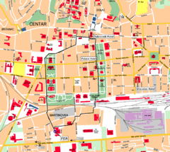 Zagreb Center Map