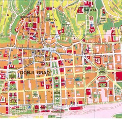 Zagreb Tourist Map