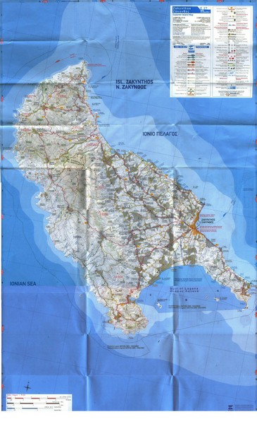 Zakynthos Island Map