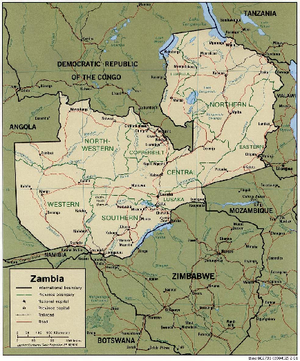City map Zambia PDF