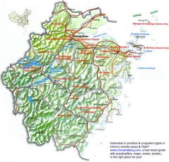 Zhejiang Tourist Map