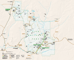 Zion National Park Official map