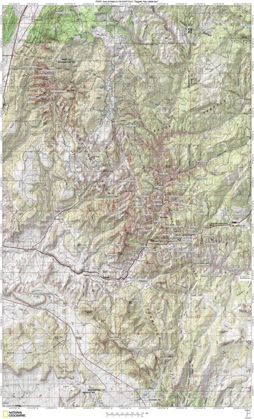Zion National Park Topography Map