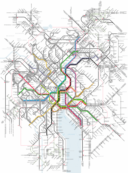 Zurich Tram Map