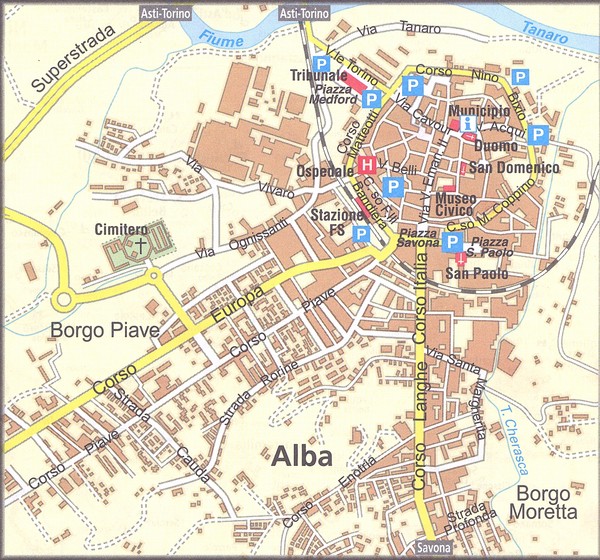 Alba Italy Map | International Map