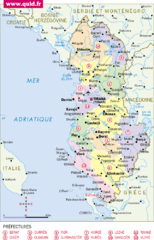 albanie Map