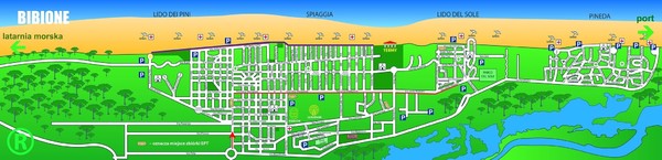 bibione Map