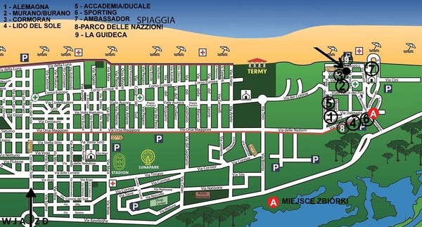 bibione - lido del sole Map